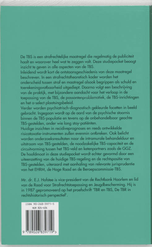 Achterkant van TBS