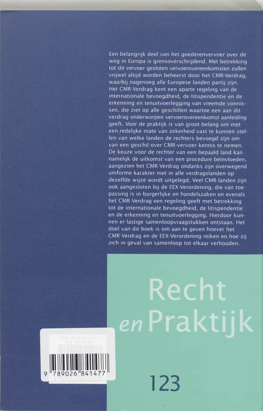 Achterkant van Samenloop van CMR-Verdrag en EEX-Verordening