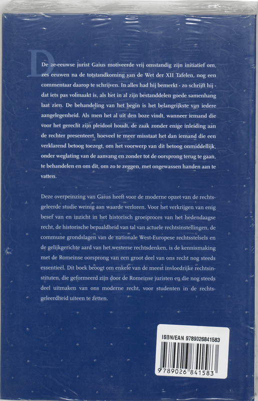 Achterkant van Cunabula iuris