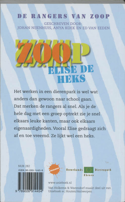 Achterkant van ZOOP Elise de heks