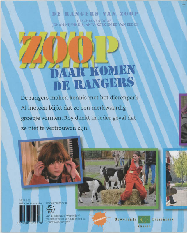 Achterkant van Zoop Daar komen de rangers