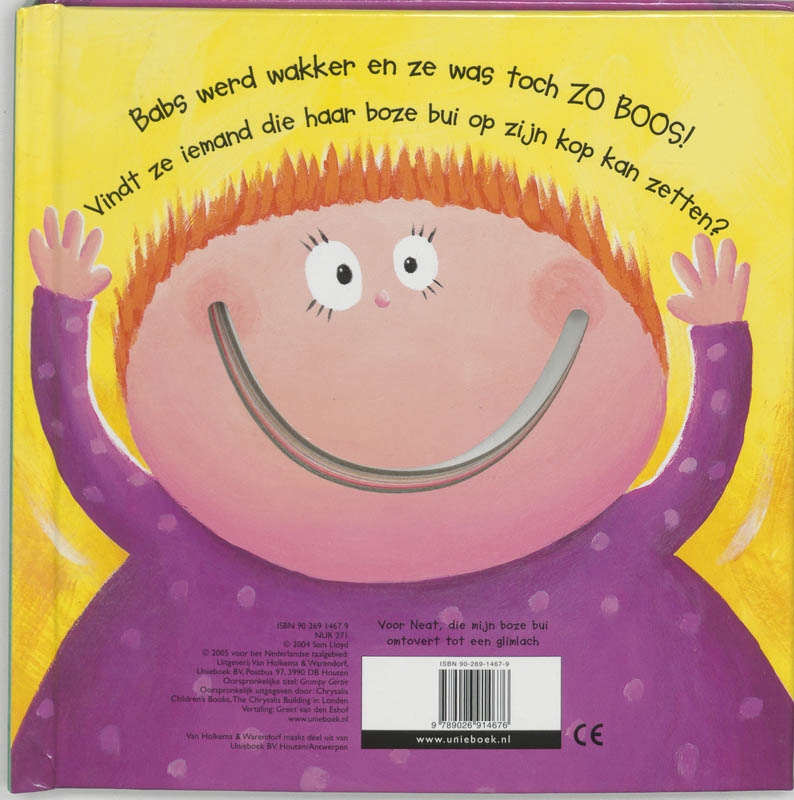 Achterkant van Babs is boos