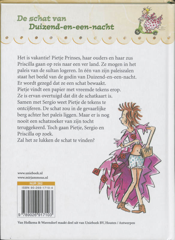 Achterkant van De schat van Duizend en een nacht