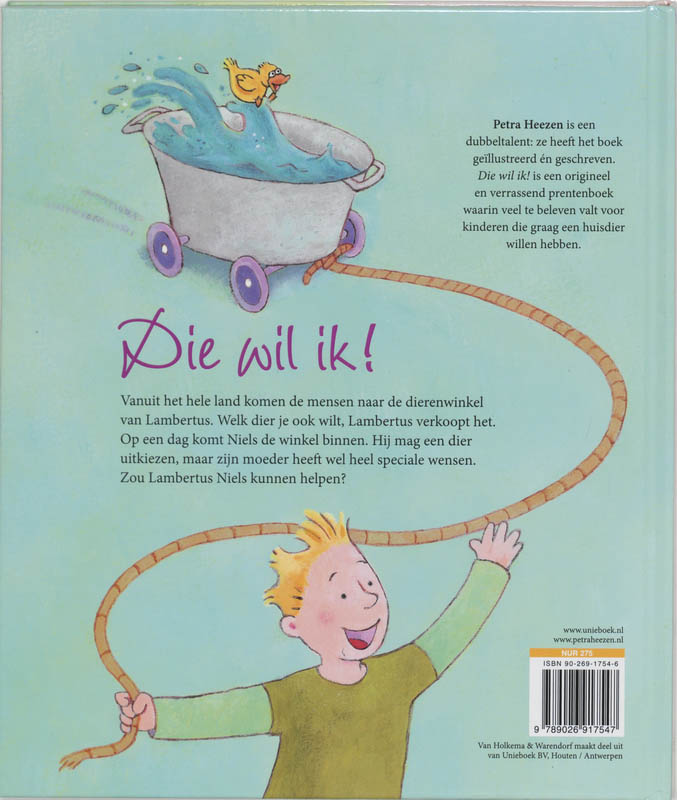 Achterkant van Die wil ik