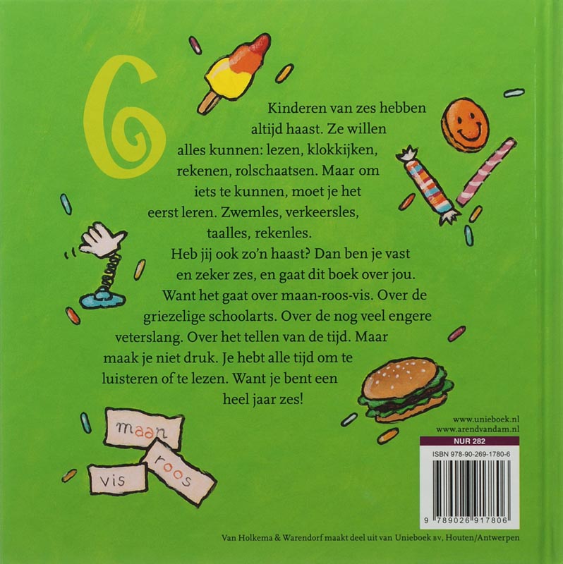 Achterkant van Een heel jaar zes