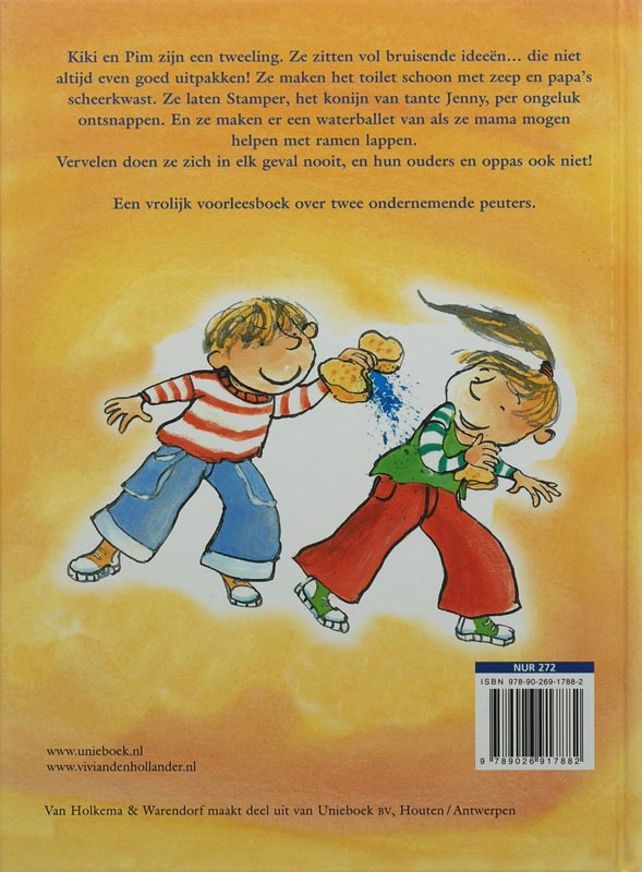 Achterkant van Kiki en Pim