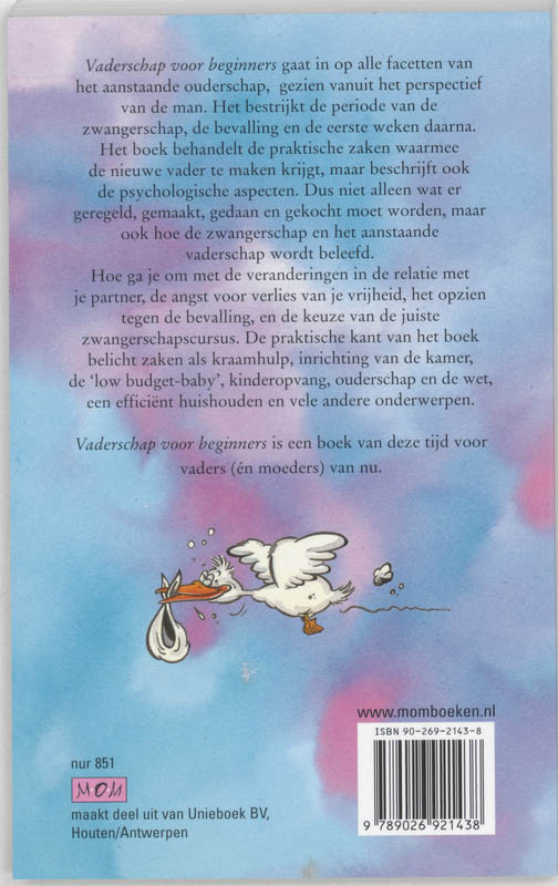 Achterkant van Vaderschap voor beginners