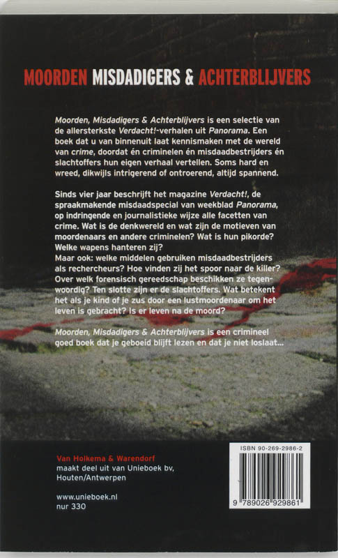 Achterkant van Moorden, misdadigers & achterblijvers