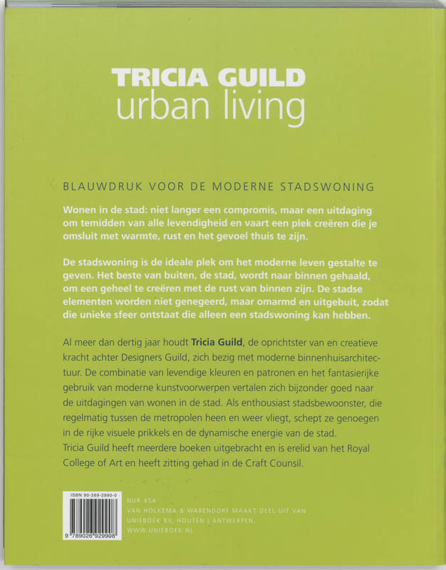 Achterkant van Tricia Guild Urban living
