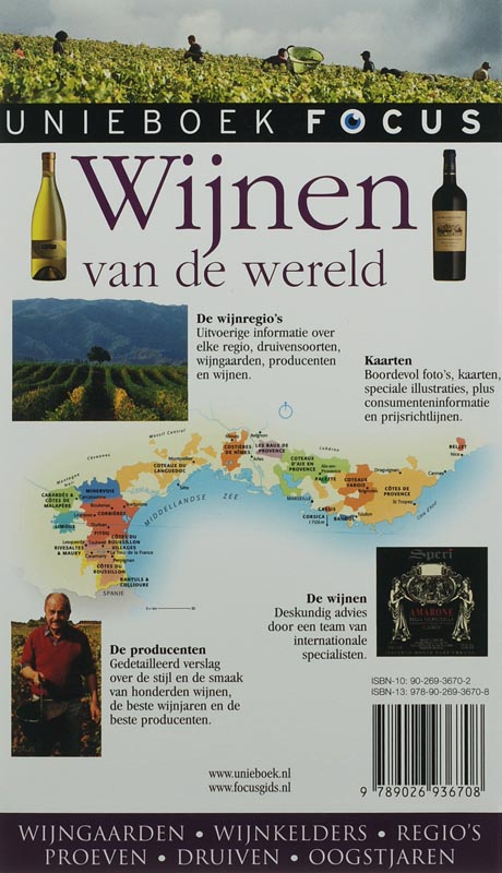 Achterkant van Focus Wijnen van de wereld