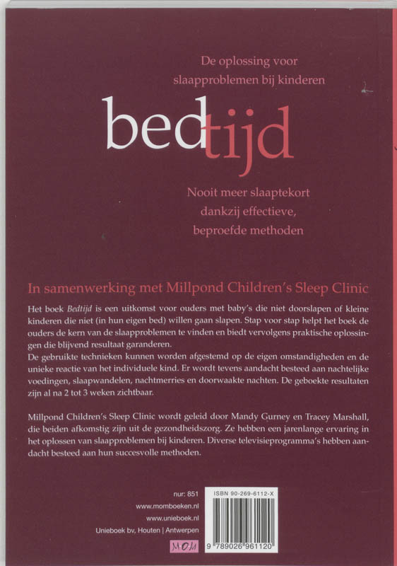 Achterkant van Bedtijd!