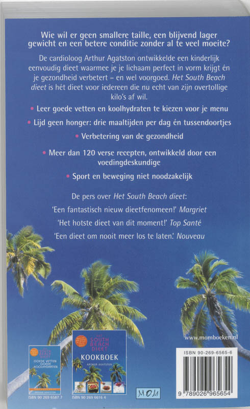 Achterkant van Het South Beach dieet