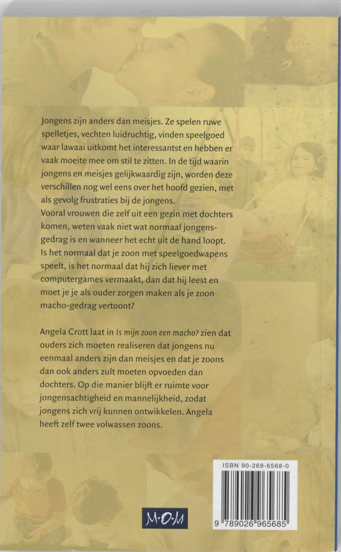 Achterkant van Is mijn zoon een macho?