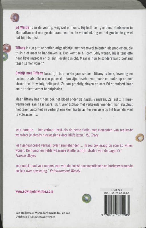 Achterkant van Ontbijt met Tiffany