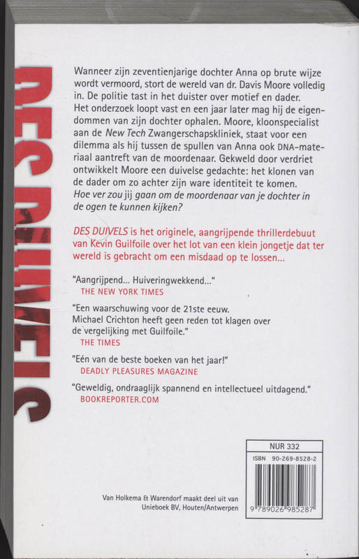 Achterkant van Des duivels