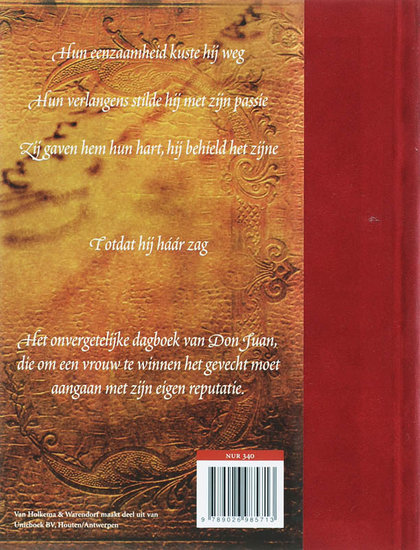 Achterkant van Dagboek van Don Juan