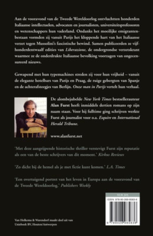 Achterkant van Onze man in Parijs