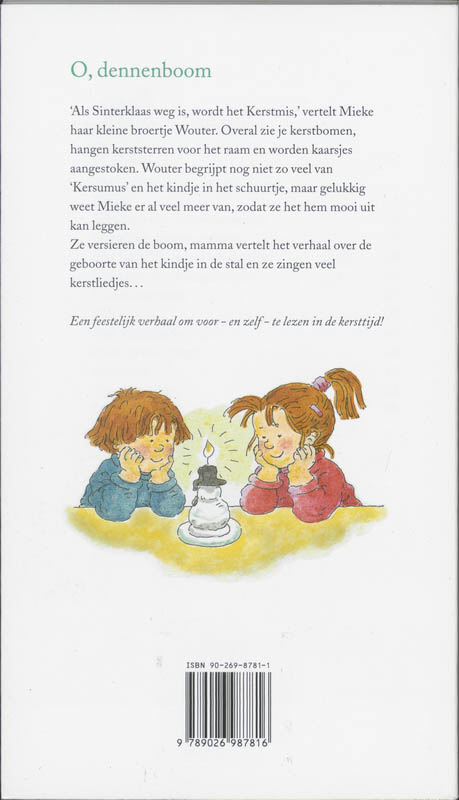 Achterkant van O, dennenboom