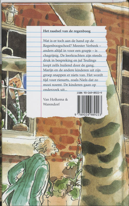 Achterkant van Het raadsel van de regenboog