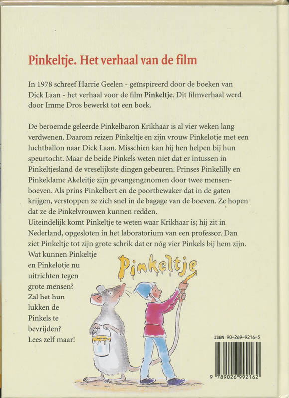 Achterkant van Het verhaal van de film