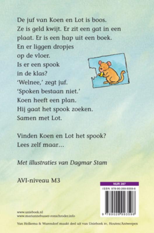 Achterkant van Een spook in de klas