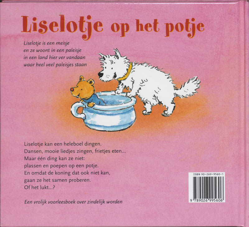 Achterkant van Liselotje op het potje