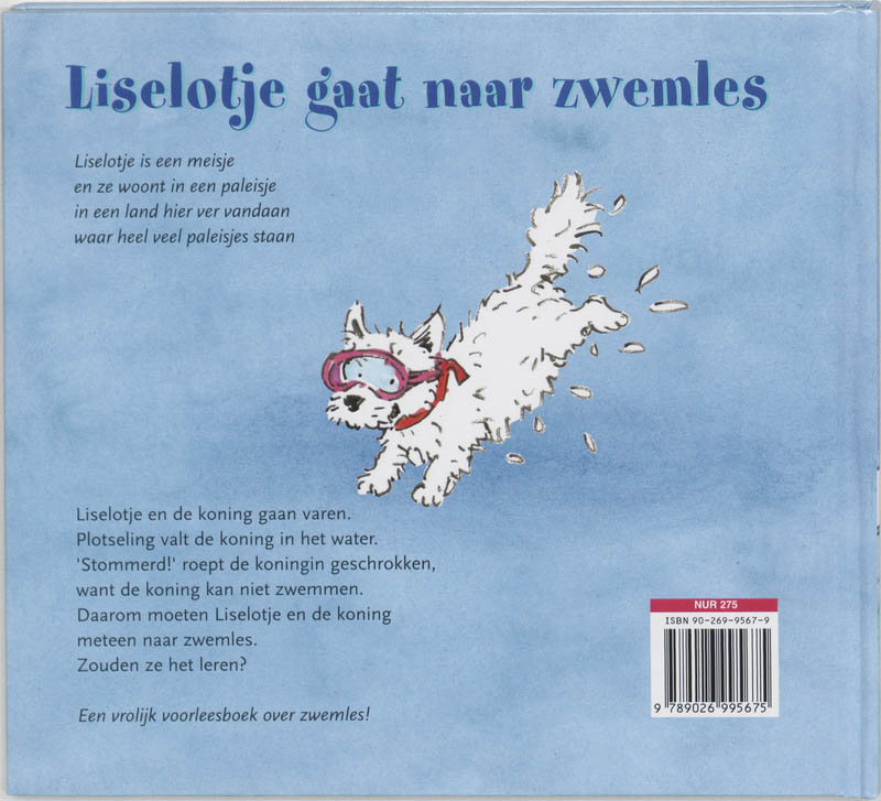 Achterkant van Liselotje gaat naar zwemles