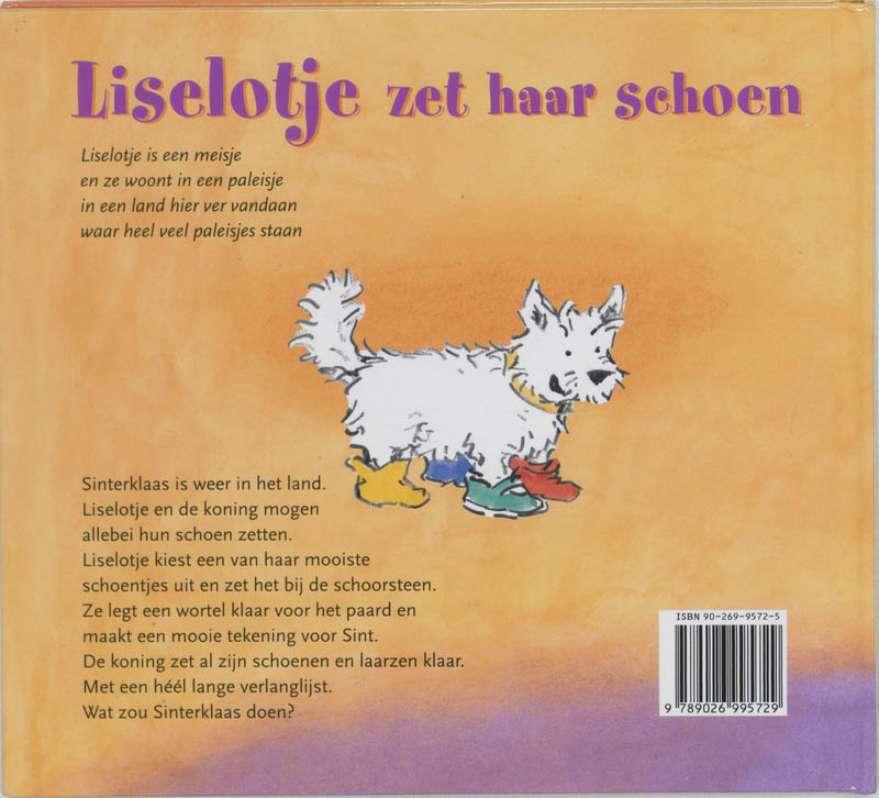 Achterkant van Liselotje zet haar schoen