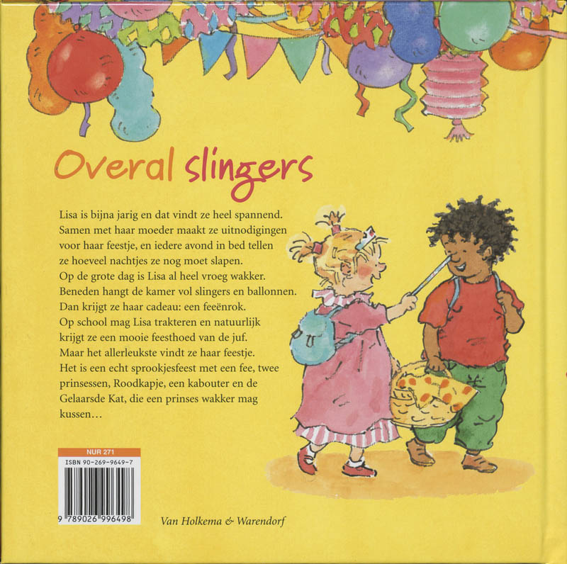 Achterkant van Overal slingers