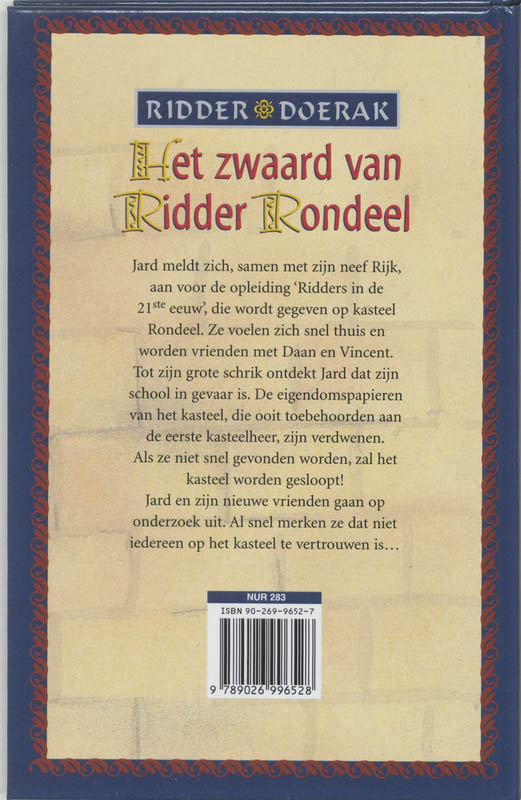 Achterkant van Het zwaard van ridder Rondeel