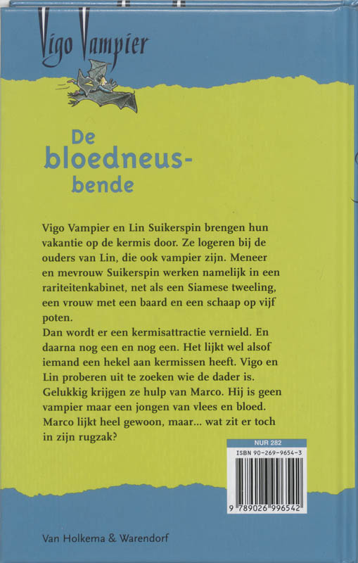 Achterkant van De bloedneusbende