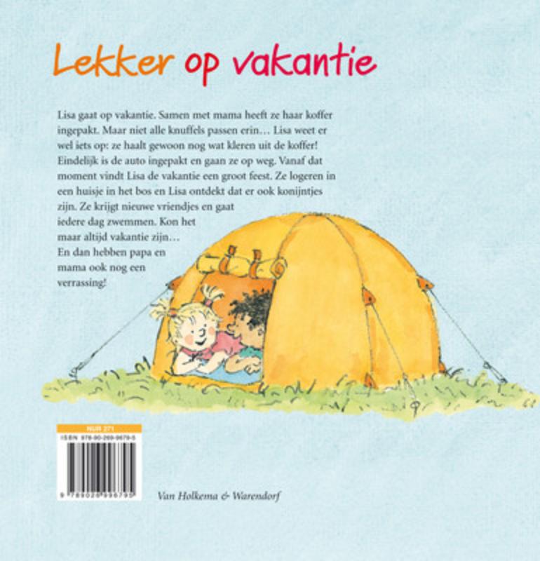 Achterkant van Lekker op vakantie