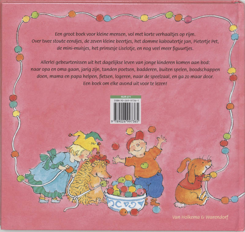 Achterkant van Het grote boek voor de kleintjes