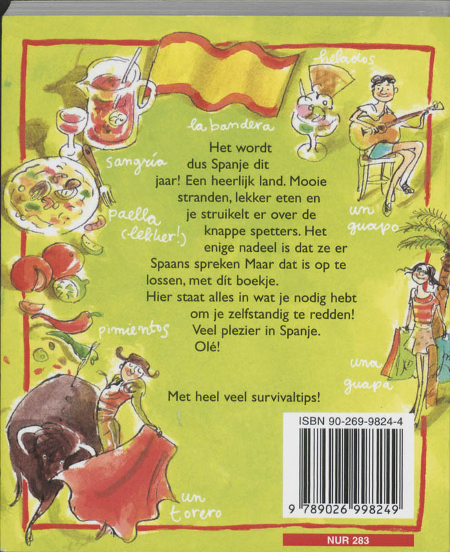 Achterkant van Hoe overleef ik mijn vakantie in Spanje?