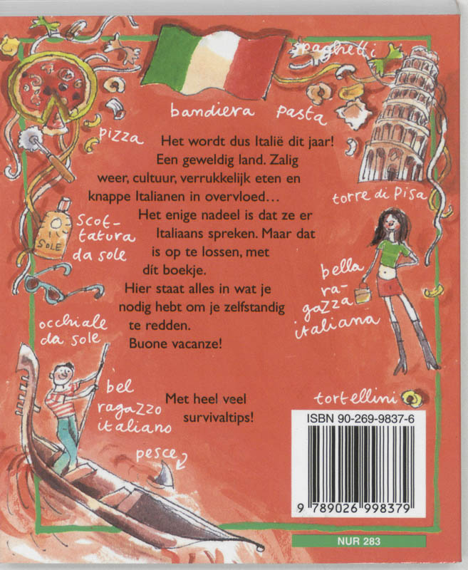 Achterkant van Hoe overleef ik mijn vakantie in Italie?
