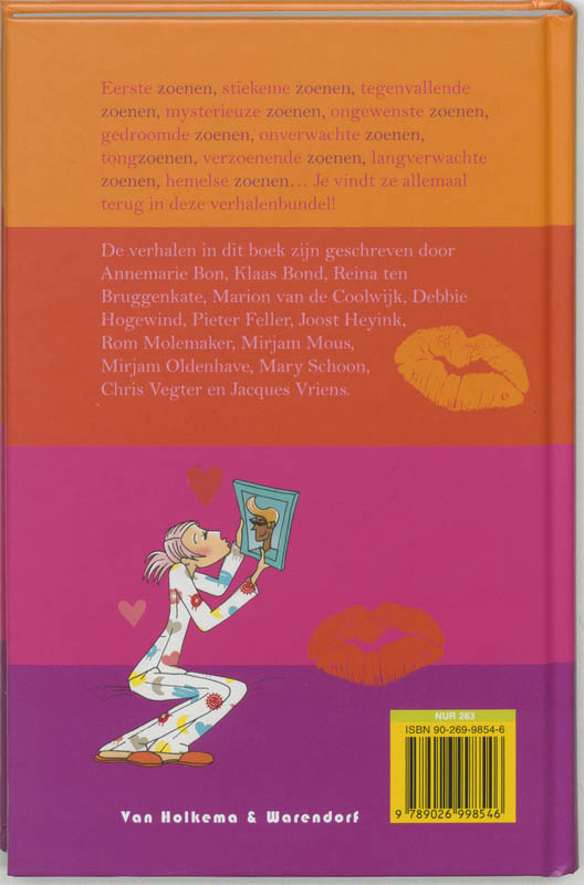 Achterkant van Om te zoenen!