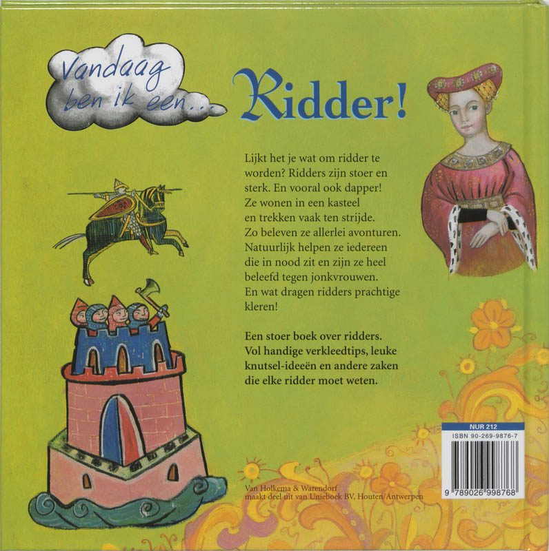 Achterkant van Vandaag ben ik een ... Ridder!