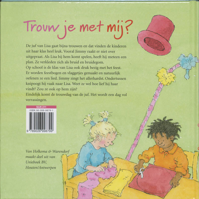 Achterkant van Trouw je met mij?