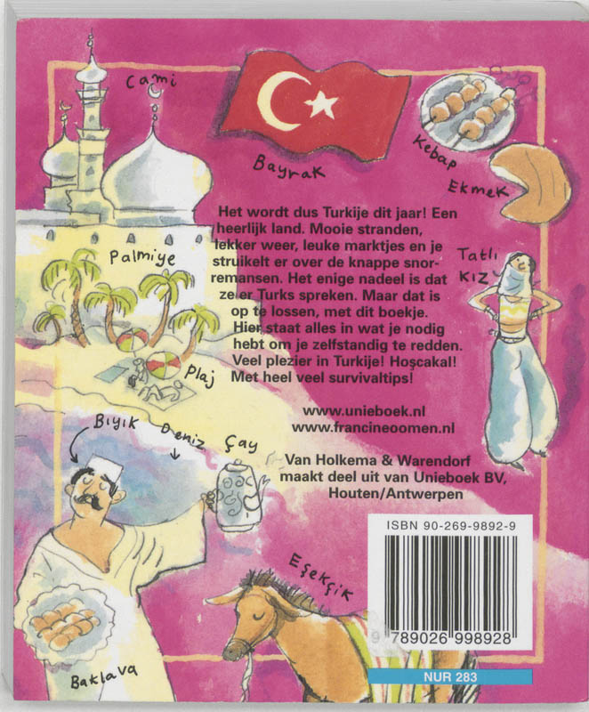 Achterkant van Hoe overleef ik mijn vakantie in Turkije?