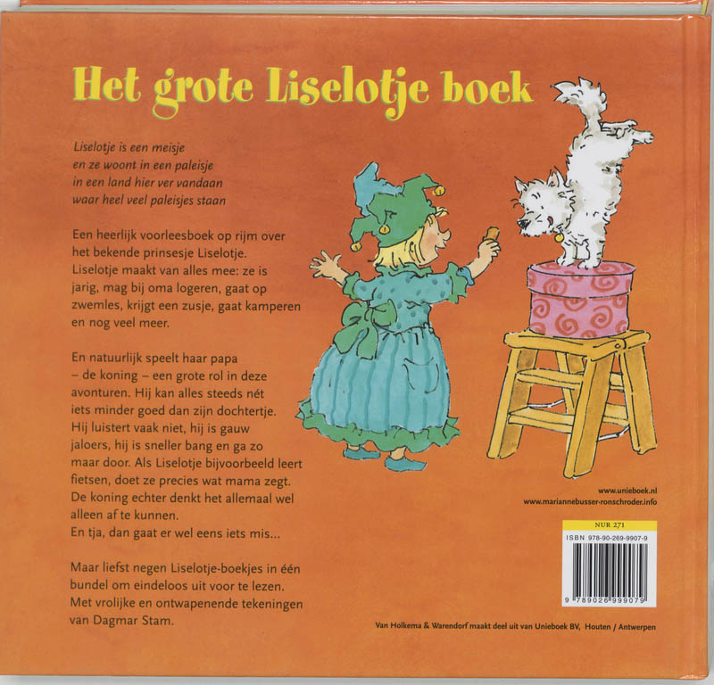 Achterkant van Het grote Liselotje boek