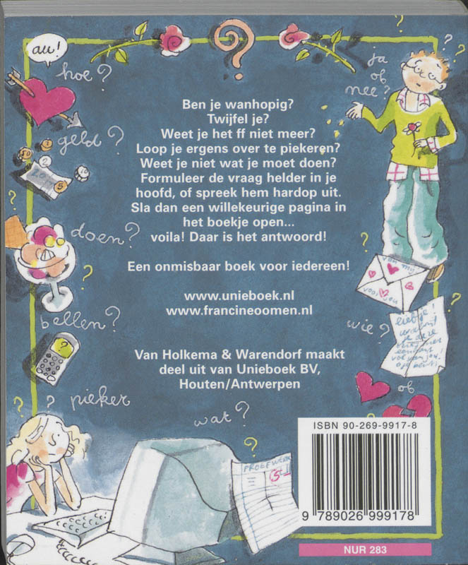 Achterkant van Hoe overleef ik zonder antwoorden?