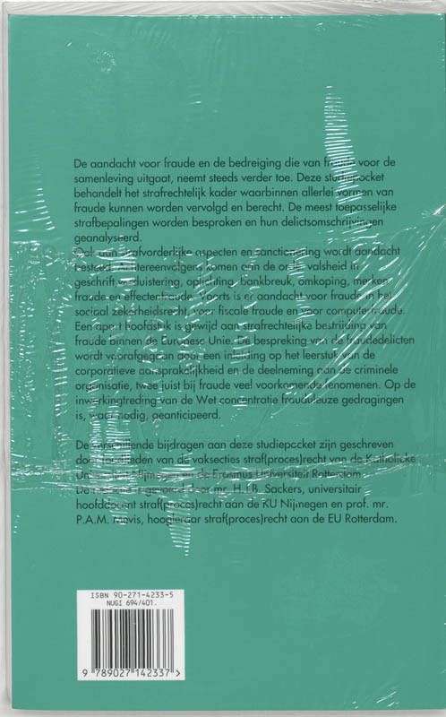 Achterkant van Fraudedelicten