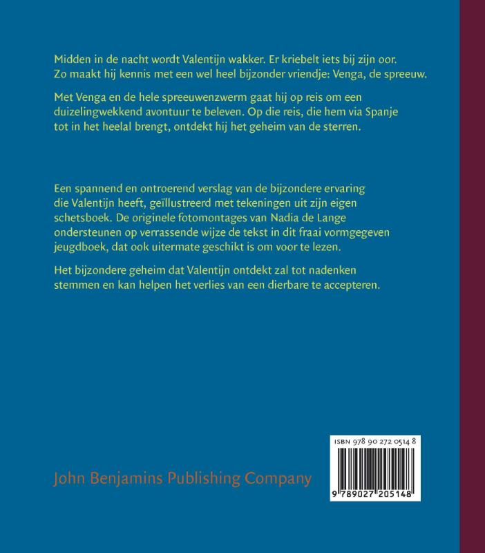 Achterkant van Valentijn en het geheim van de sterren