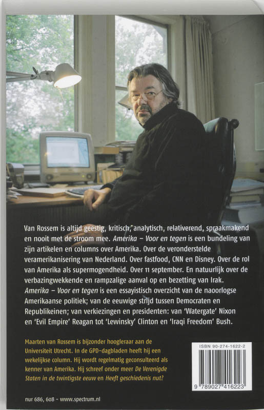 Achterkant van Amerika voor en tegen