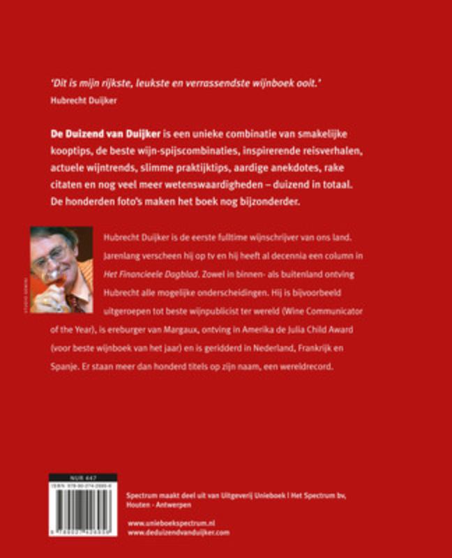 Achterkant van Duizend van Duijker