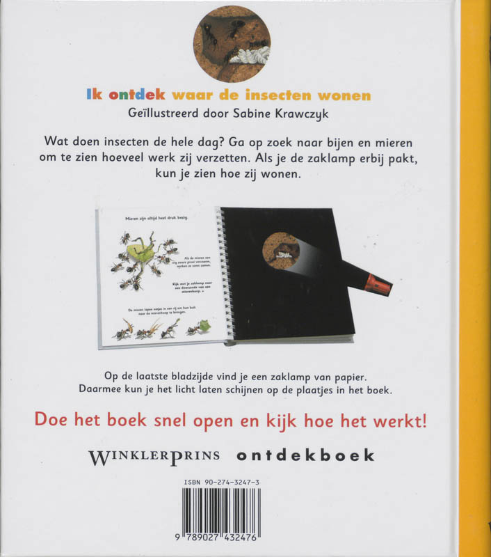Achterkant van Ik ontdek waar de insecten wonen