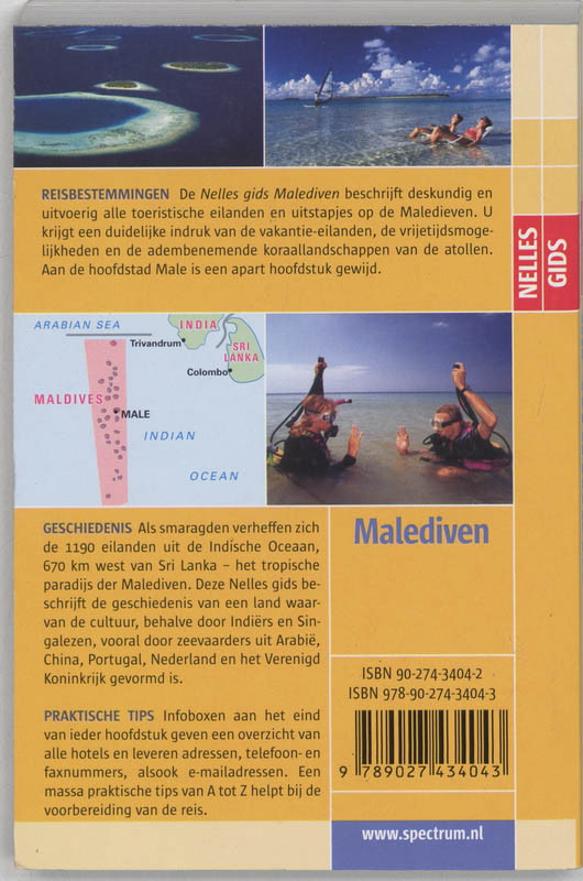 Achterkant van Malediven