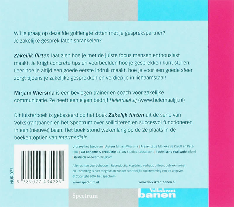 Achterkant van Zakelijk Flirten