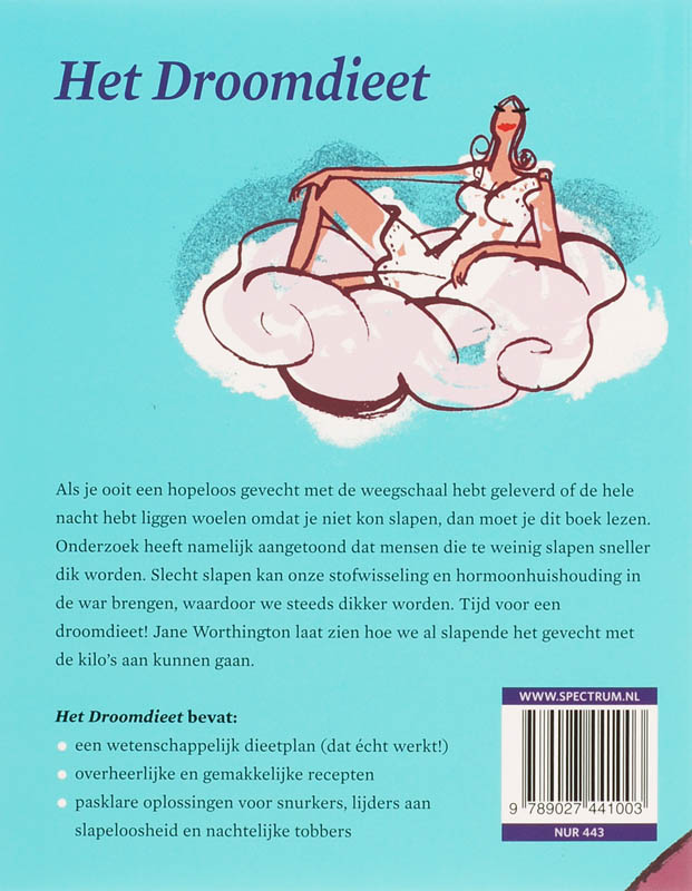 Achterkant van Droomdieet