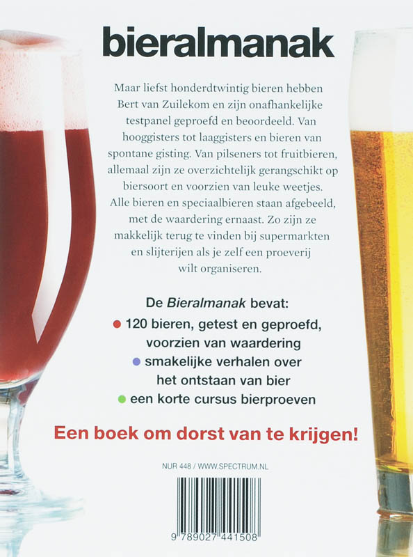 Achterkant van Bieralmanak